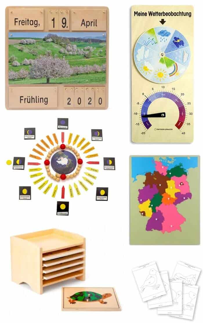 Montessori Material zur kosmischen Erziehung